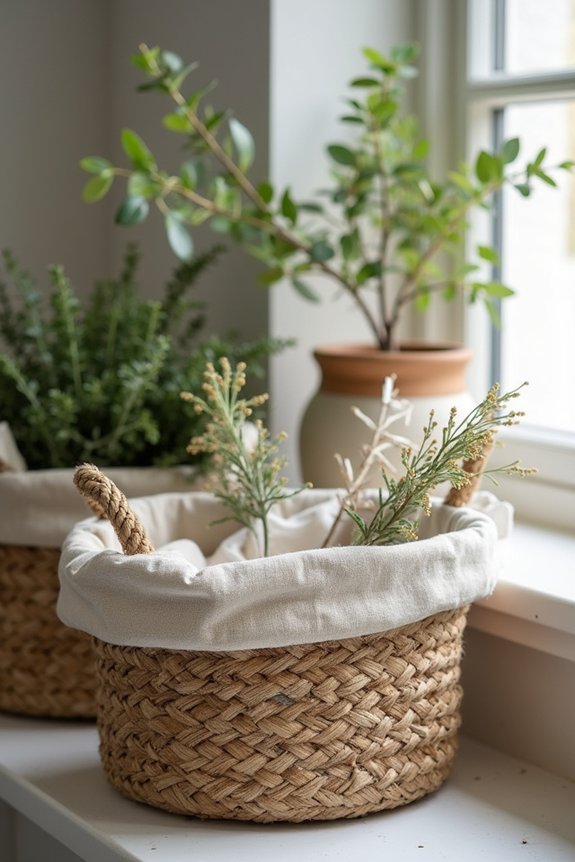 7 Decorative Items to Put in Small Baskets That Transform Any Room 6 liners weights layers stabilize