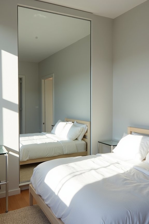 How Do You Decorate a Small Bedroom Without Clutter? 8 mirrors expand small rooms