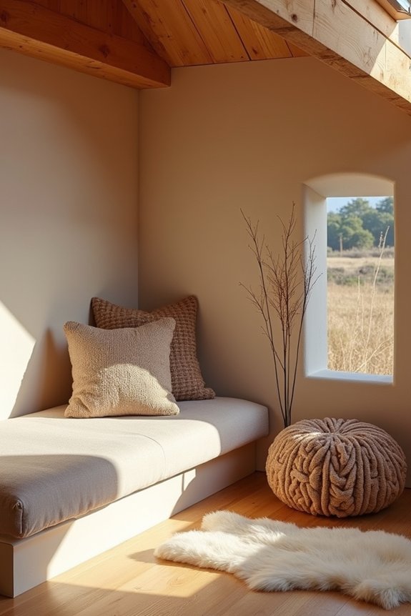 natural warmth from textures and materials