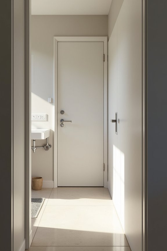 Are Bathroom Doors Smaller Than Standard Doors? 2 plumbing limits bathroom door width
