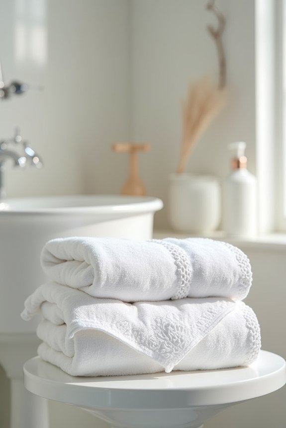 5 Easy Techniques to Decorate Bathroom Towels 1 prewash towels to prevent puckering