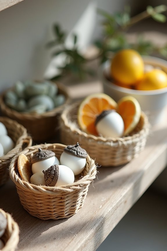 7 Decorative Items to Put in Small Baskets That Transform Any Room 3 rotating seasonal basket displays refresh
