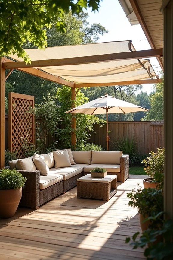 7 Easy Ways to Decorate Your Backyard 3 shade structures transform backyard into cool entertaining zone