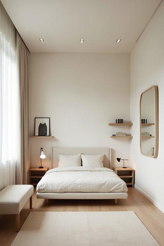 How Do You Decorate a Small Bedroom Without Clutter? 5 strategic bed placement maximizes openness