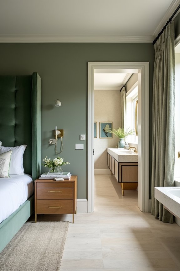 Should Your Bedroom and Bathroom Decor Match? 4 unified master suite cohesive finishes sanctuary
