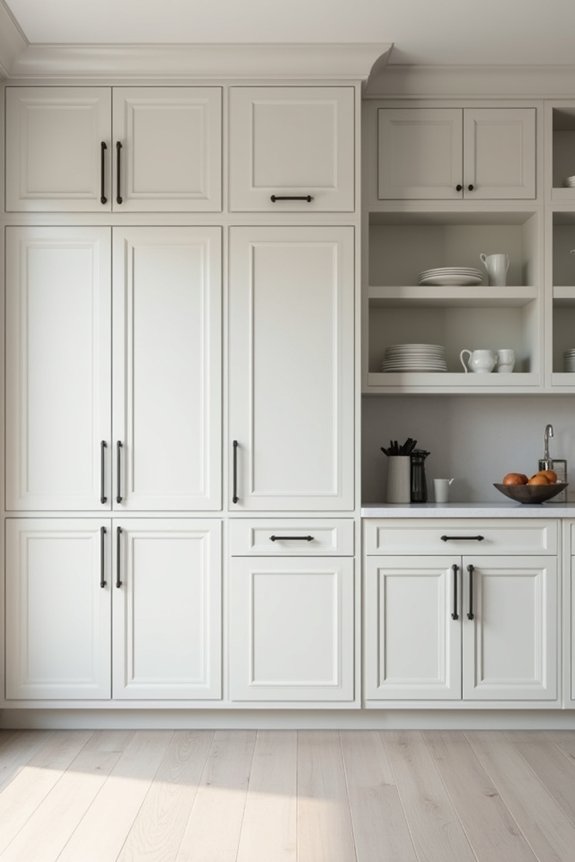 What Kitchen Cabinets Does Floor and Decor Have? 5 wall cabinets maximize vertical storage