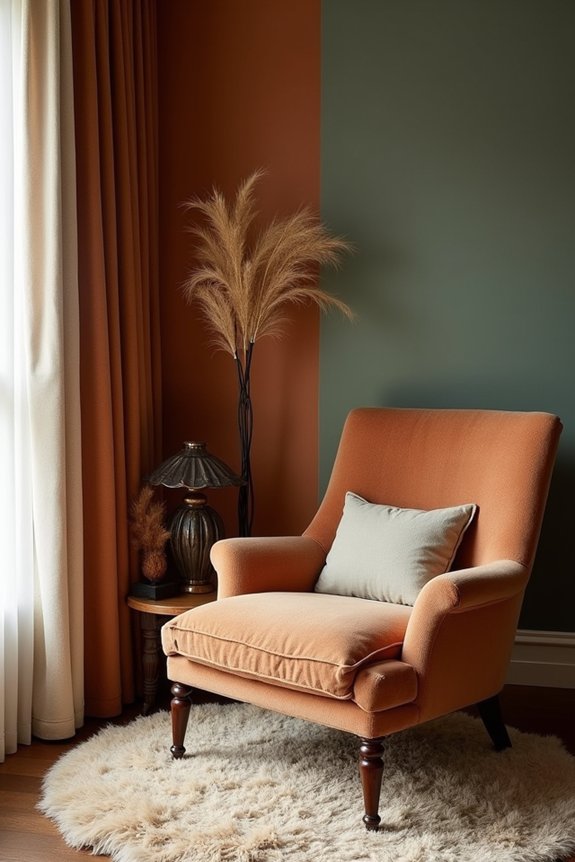 warm earth tones create spacious comfort